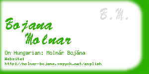 bojana molnar business card